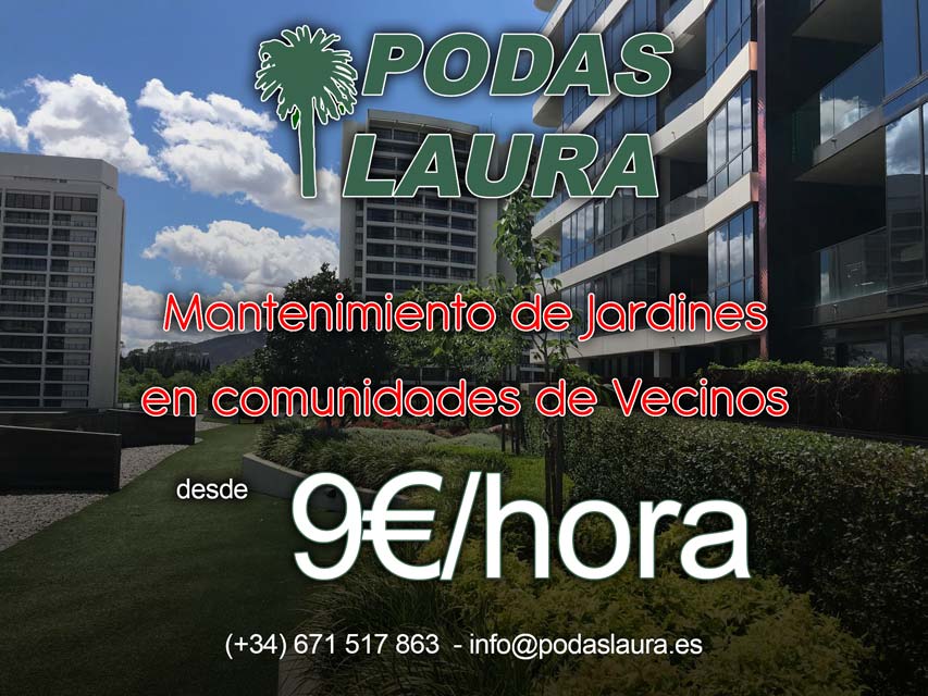 Mantenimiento de jardines en comunidad de vecinos